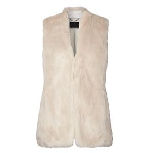 Banana Republic Faux Fur Vest Size: XL Tall New NWT